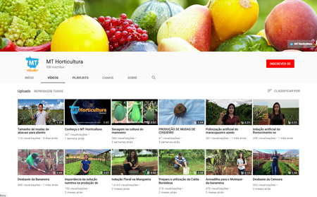 Canal MT Horticultura no Youtube